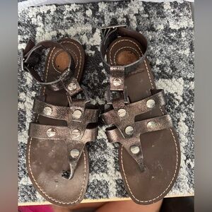 Dark brown Tory Birch Sandals, Size 6